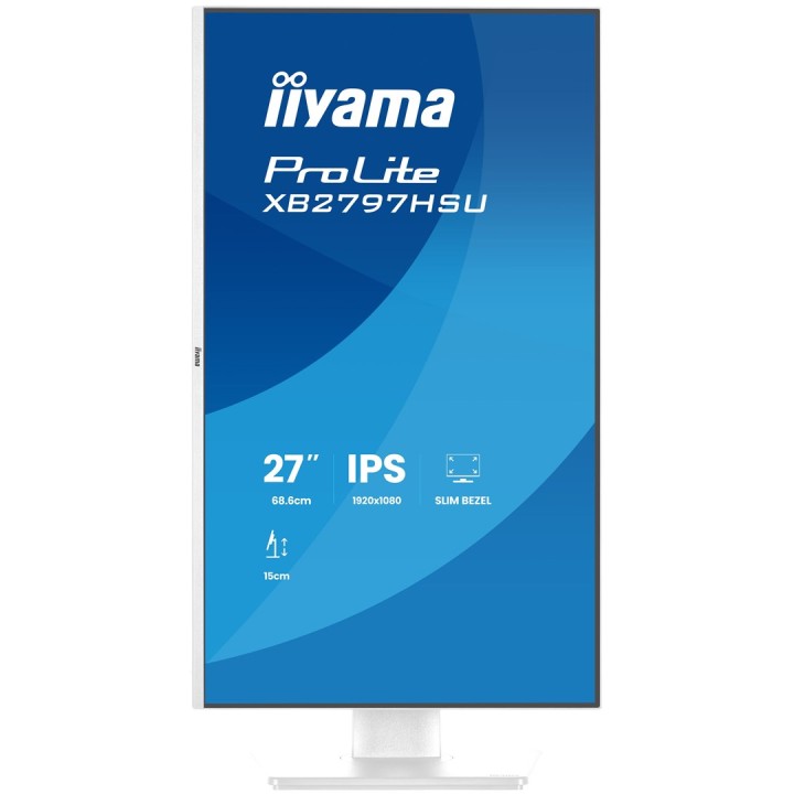 iiyama ProLite XB2797HSU-W1 monitor per computer 68.6 cm (27 ) 1920 x 1080 pixel Full HD LED bianco