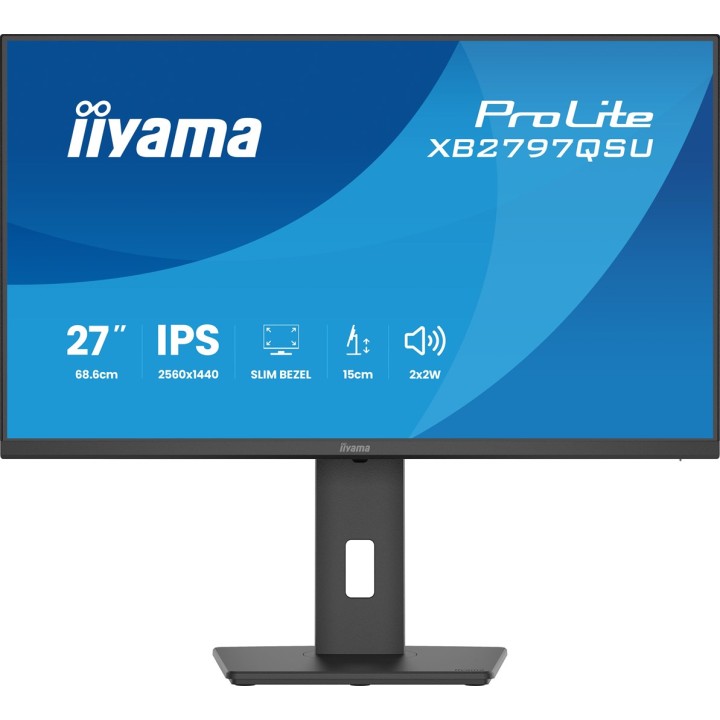 iiyama ProLite XB2797QSU-B1 monitor per computer 68.6 cm (27 ) 2560 x 1440 pixel Quad HD LED nero