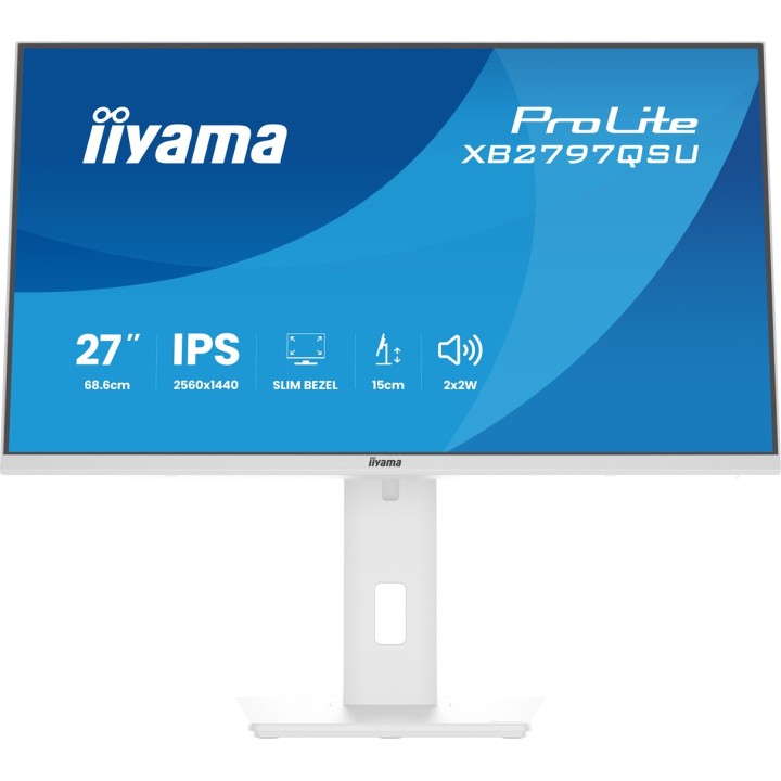 iiyama ProLite XB2797QSU-W1 monitor per computer 68.6 cm (27 ) 2560 x 1440 pixel Quad HD LED bianco