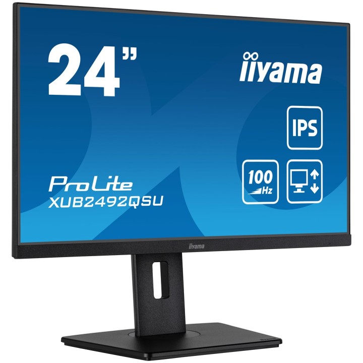 iiyama ProLite XUB2492QSU-B1 Monitor per computer 60.5 cm (23.8 ) 2560 x 1440 pixel Quad HD LED nero