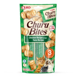 INABA Churu Bites Tonno con pollo - snack per gatti - 3x10 g