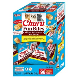 INABA Churu Fun Bites Pollo e Tonno - snack per gatti - 8x12g
