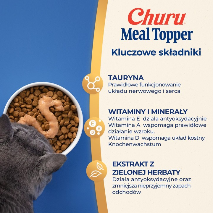 INABA Churu Meal Topper Tonno con capasanta - snack per gatti - 4 x 14g