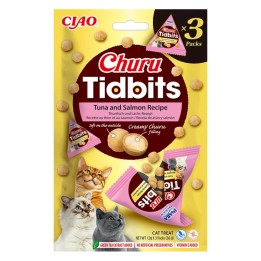 INABA Churu Tidbits Tonno con Salmone - snack per gatti - 3x12g
