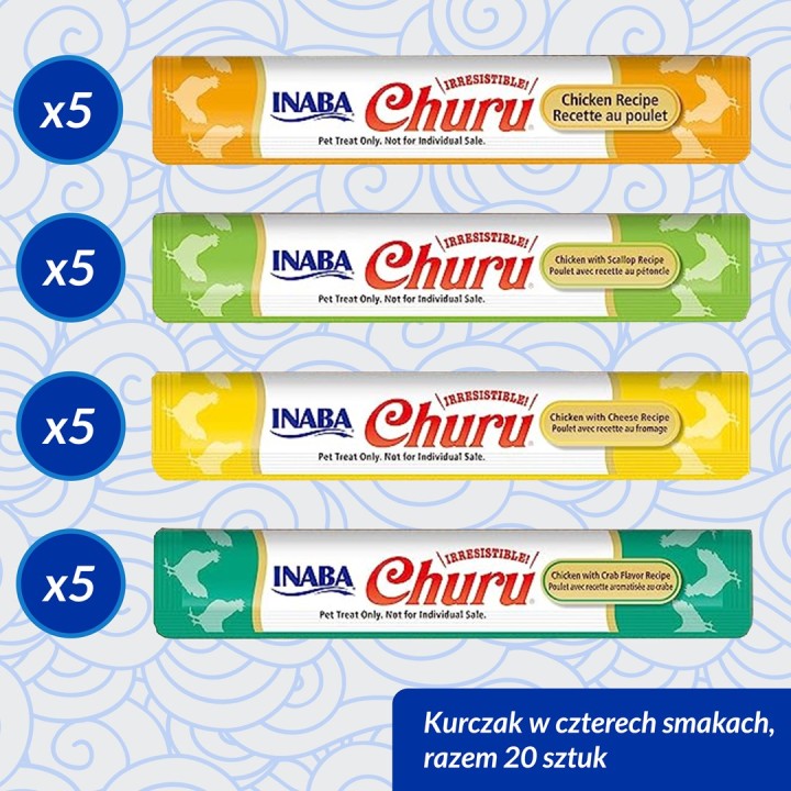 INABA Churu Variety box Pollo - snack per gatti - 20 x 14g