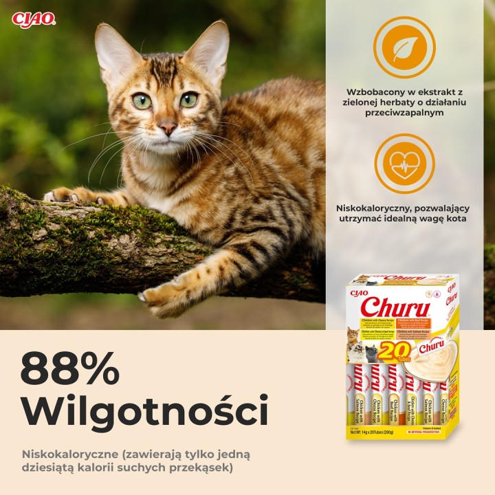 INABA Churu Variety box Pollo e Manzo - snack per gatti - 20 x 14g