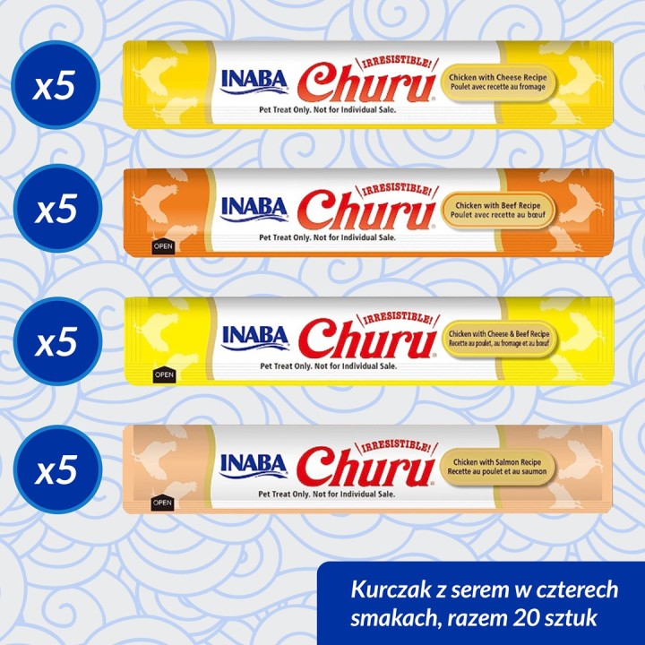 INABA Churu Variety box Pollo e Manzo - snack per gatti - 20 x 14g
