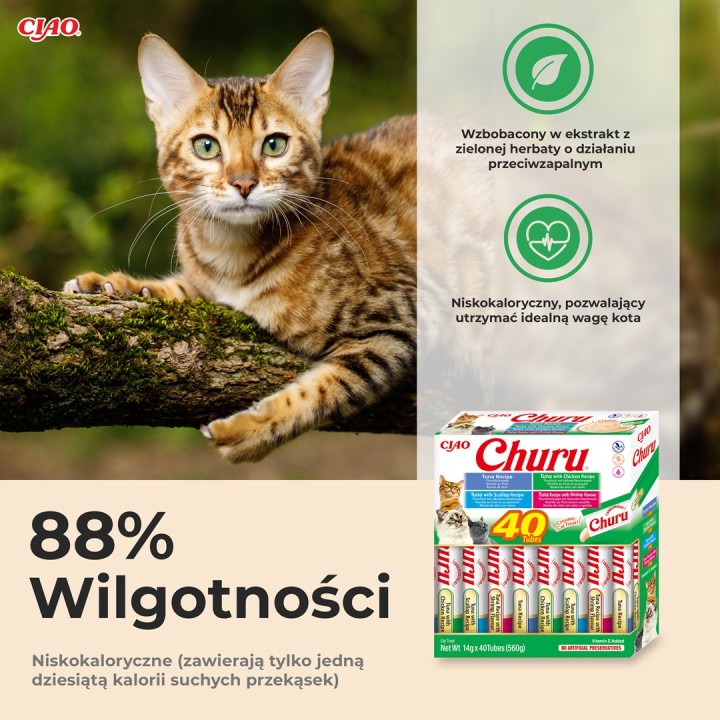 INABA Churu Variety box Tonno - snack per gatti - 40 x 14g