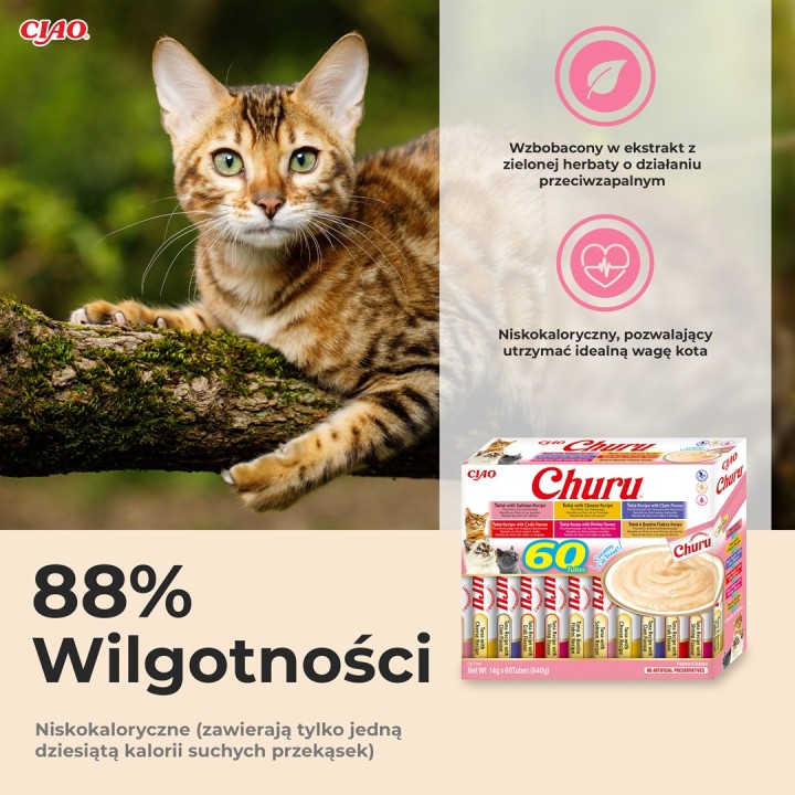 INABA Churu Variety box Tonno - snack per gatti - 60 x 14g