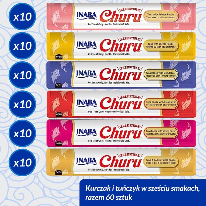 INABA Churu Variety box Tonno - snack per gatti - 60 x 14g
