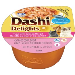 INABA Dashi Delights ricetta Tonno con Salmone - cibo umido per gatti - 70g