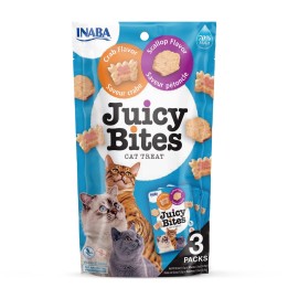 INABA Juicy Bites Granchio e capasanta - snack per gatti - 3x11 3 g