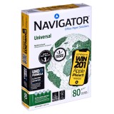Carta fotocopiatrice ufficio universale Premium Navigator 8247A80 (A4, 80g/m2, 500 fogli, carta bianca)