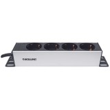 Intellinet 10 1U Rackmount 4-Output Unità di distribuzione dell'alimentazione (PDU) EU CEE 7/3 prese con indicatore di alimentaz