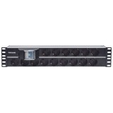 Intellinet 19 2U Rackmount 15-Output Unità di distribuzione dell'alimentazione (PDU) EU CEE 7/3 prese con interruttore aria dopp