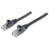 Intellinet Cavo patch di rete Cat6 3m nero CCA U/UTP PVC RJ45 contatti placcati oro senza grovigli protetto garanzia a vita