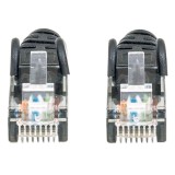 Intellinet Cavo patch di rete Cat6 3m nero CCA U/UTP PVC RJ45 contatti placcati oro senza grovigli protetto garanzia a vita