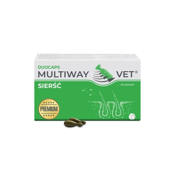 JM SANTE Multiway Vet Duocaps - capsule apribili per mantello e pelle per cani e gatti – 60 pz