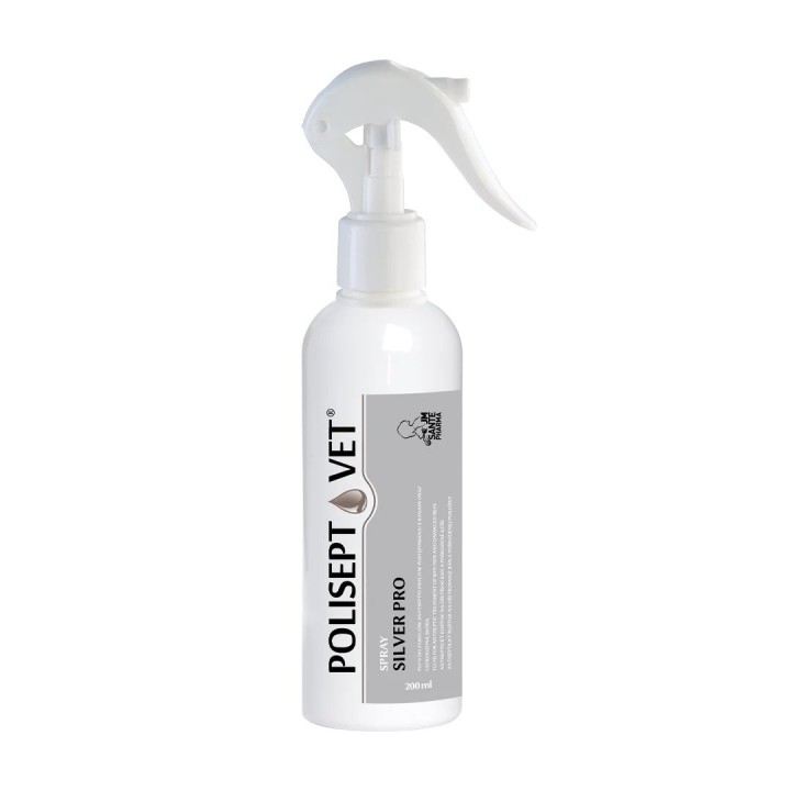 JM SANTE Polisept Vet Spray Silver Pro - soluzione per ferite di cani e gatti – 200 ml