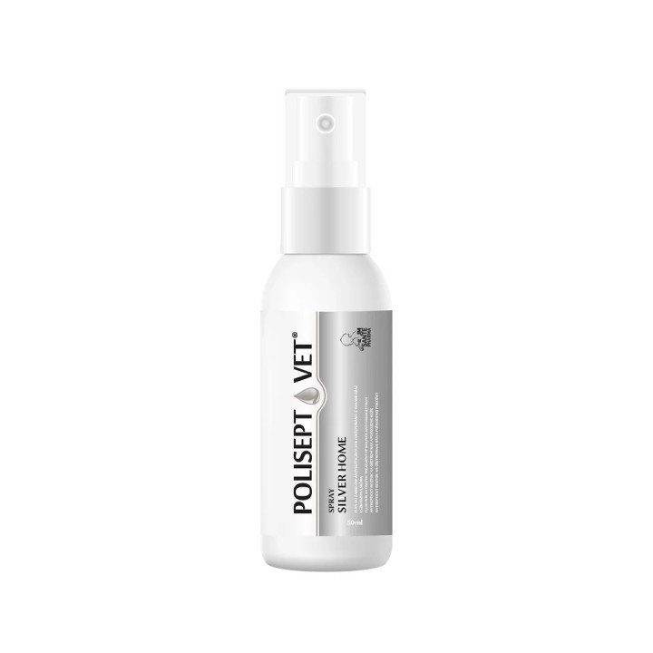 JM SANTE Polisept Vet Spray silver home spray - spray per ferite di cane e gatto – 50ml