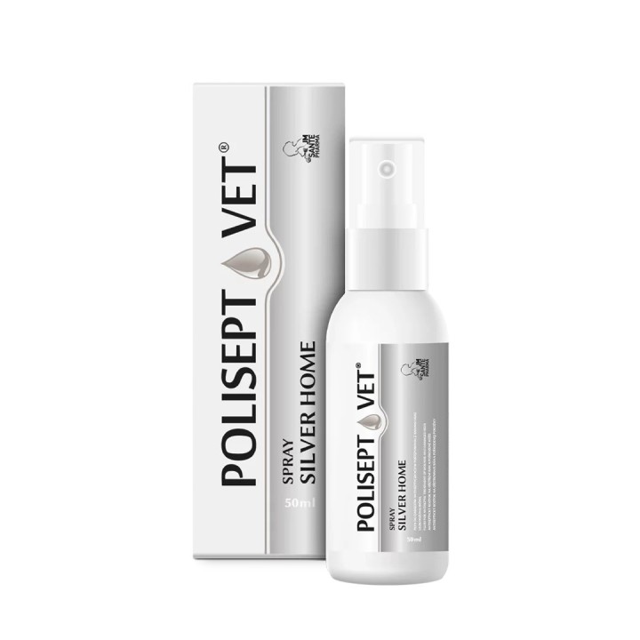 JM SANTE Polisept Vet Spray silver home spray - spray per ferite di cane e gatto – 50ml