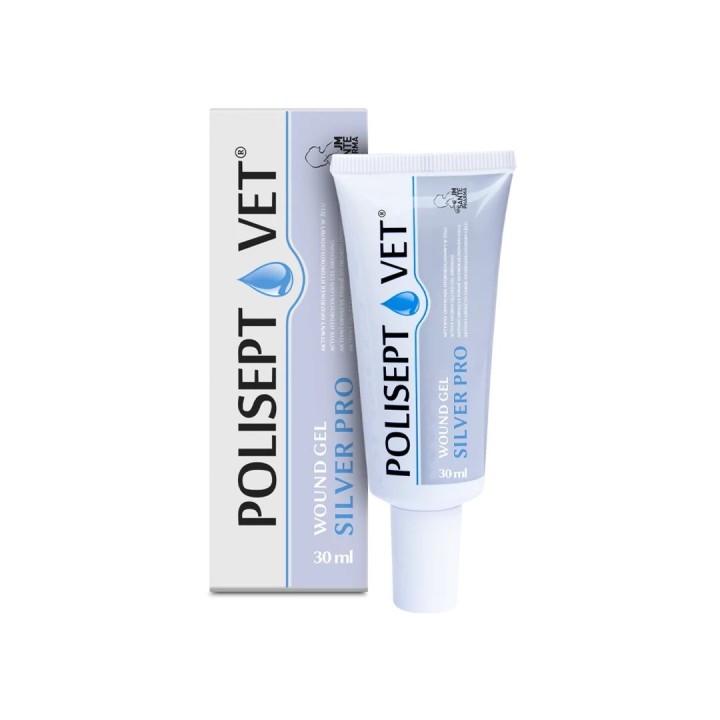 JM SANTE Polisept Vet Wound gel Silver Pro - gel medicazione per cani e gatti – 30 ml