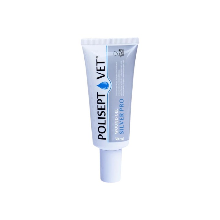 JM SANTE Polisept Vet Wound gel Silver Pro - gel medicazione per cani e gatti – 30 ml