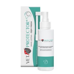 JM SANTE Vet Protector Fresh - soluzione dentale per l'igiene orale per cani e gatti – 100 ml