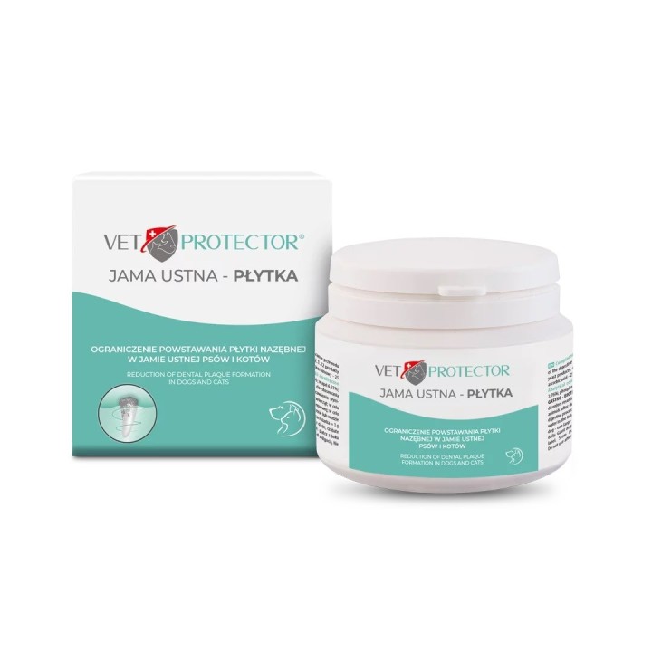 JM SANTE Vet Protector Oral cavity - polvere per l'igiene orale di cane e gatto – 60g