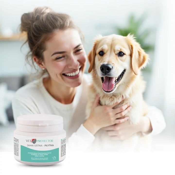 JM SANTE Vet Protector Oral cavity - polvere per l'igiene orale di cane e gatto – 60g