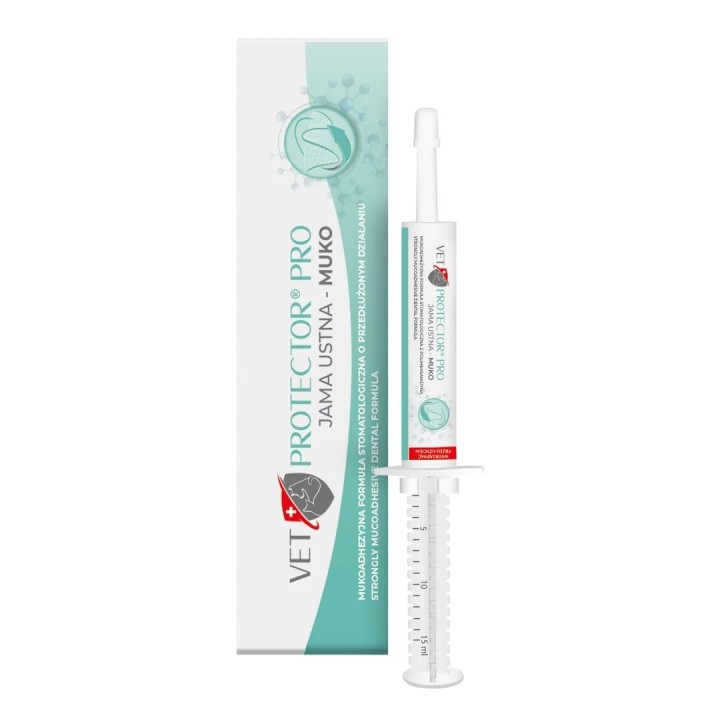 JM SANTE Vet Protector Pro Muko - gel protettivo dentale per cani e gatti – 15 ml