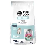 JOHN DOG Good Form Junior Maiale con manzo - cibo secco per cani - 3kg