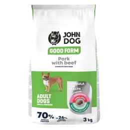 JOHN DOG Good Form Small breeds Maiale con manzo - cibo secco per cani - 3kg