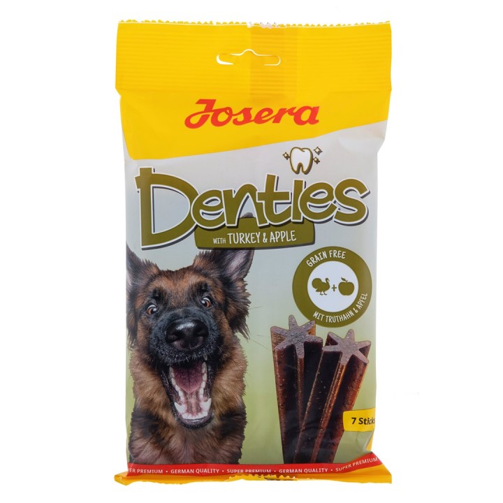 JOSERA Denties Tacchino con mela - snack per cani - 180g