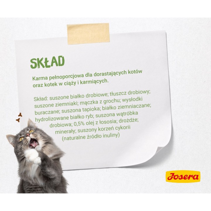 Josera 4032254755005 cibo secco per gatti 2 kg Kitten Pollame
