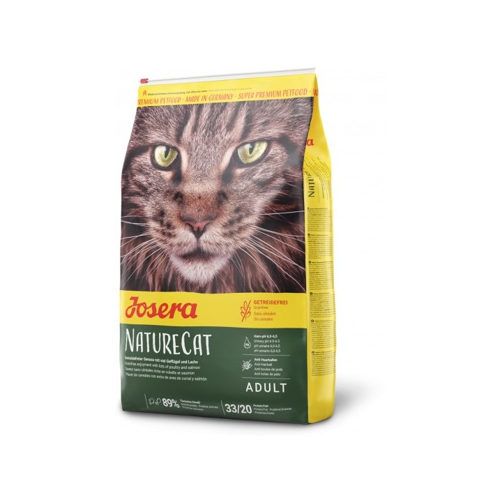 Josera NatureCat cibo secco per gatti 2 kg Adult Pollame Salmone