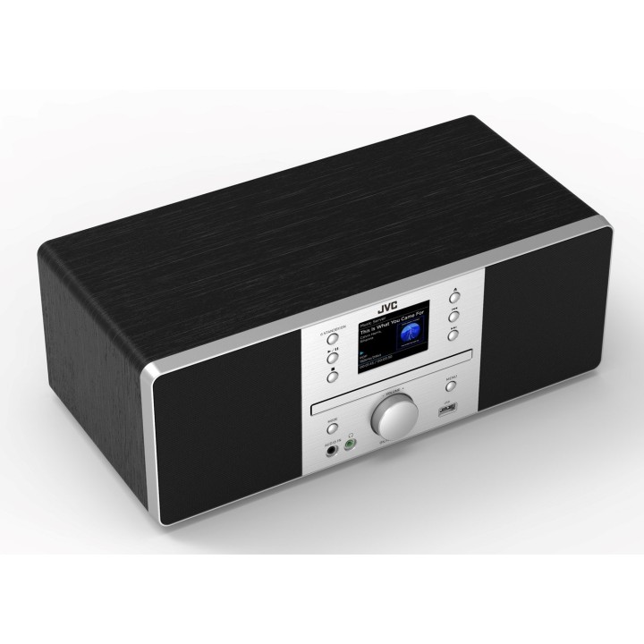 JVC RD-E874B tower Bluetooth 20 W nero argento