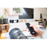 JVC RD-E874B tower Bluetooth 20 W nero argento