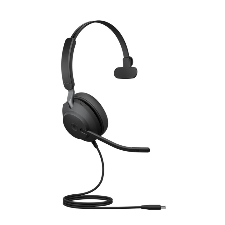 Jabra Evolve2 40 SE Cuffia Cablata Fascia Ufficio/Call center USB Type-C / USB Type-A Nero