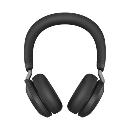 Jabra Evolve2 75 MS Link380c - Cuffie wireless over-ear con cancellazione attiva del rumore nero