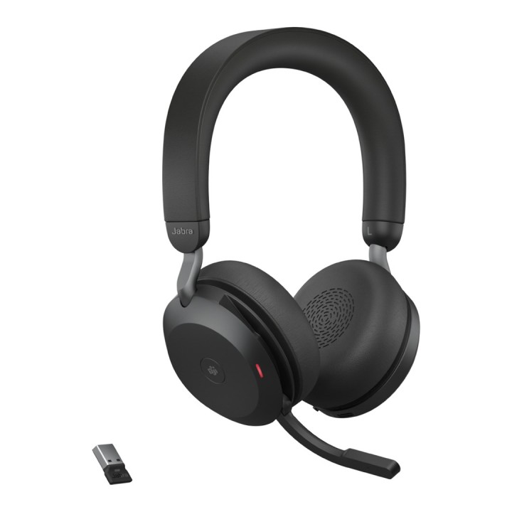 Jabra Evolve2 75 MS Cuffie Stereo USB-A - wireless over-ear nero