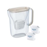 Brita Brocca filtrante Style Essential + 2 cartucce filtro Maxtra Pro Pure Performance (beige)