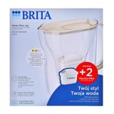 Brita Brocca filtrante Style Essential + 2 cartucce filtro Maxtra Pro Pure Performance (beige)