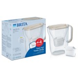 Brita Style brocca filtro Essential + 4 cartucce filtro Maxtra Pro Pure Performance (color sabbia)