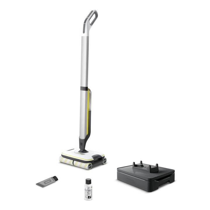 Kärcher FC 7 CORDLESS Scopa elettrica batteria bagnato senza sacchetto nero bianco giallo 2.85 Ah
