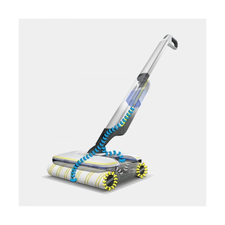 Kärcher FC 7 CORDLESS Scopa elettrica batteria bagnato senza sacchetto nero bianco giallo 2.85 Ah