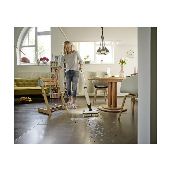 Kärcher FC 7 CORDLESS Scopa elettrica batteria bagnato senza sacchetto nero bianco giallo 2.85 Ah