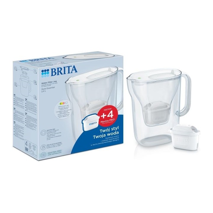 Brita Style Essential+4 MAXTRA PRO PURE PERFORMANCE (bianco)