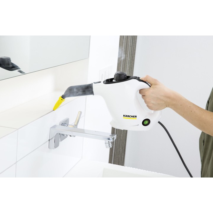 Kärcher SC 1 Pulitore a vapore cilindrico 1200 W nero bianco
