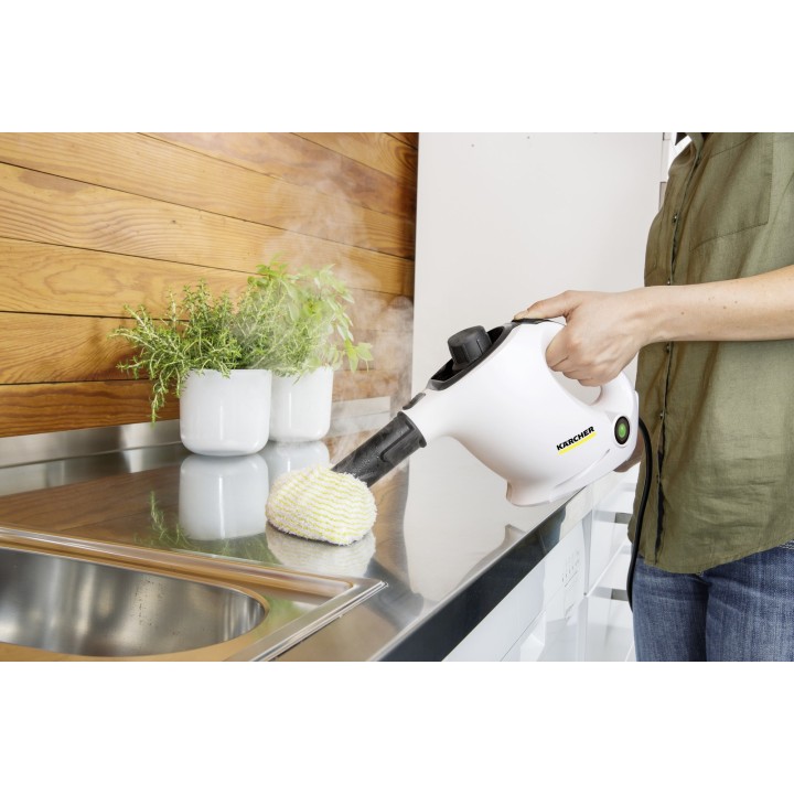 Kärcher SC 1 Pulitore a vapore cilindrico 1200 W nero bianco
